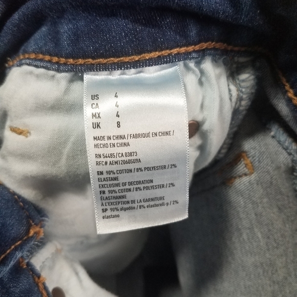 American Eagle High Rise Jean Shorts 4 - Picture 4 of 5